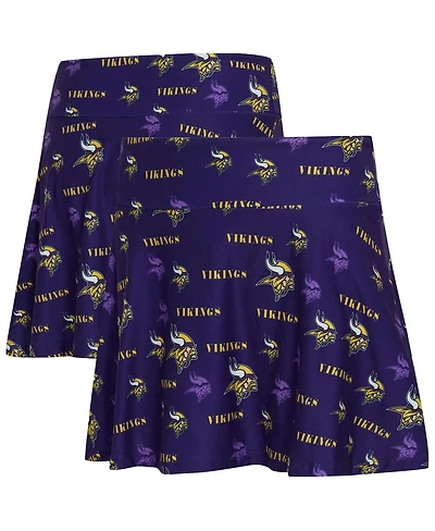Concepts Sport Women's Purple Minnesota Vikings Mosaic Allover Print Skort