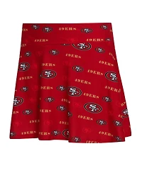 Concepts Sport Women's Scarlet San Francisco 49ers Mosaic Allover Print Skort