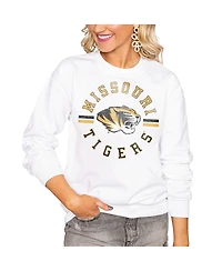 Gameday Couture Women's White Missouri Tigers Oversized Days Perfect Crew Sweatshirt