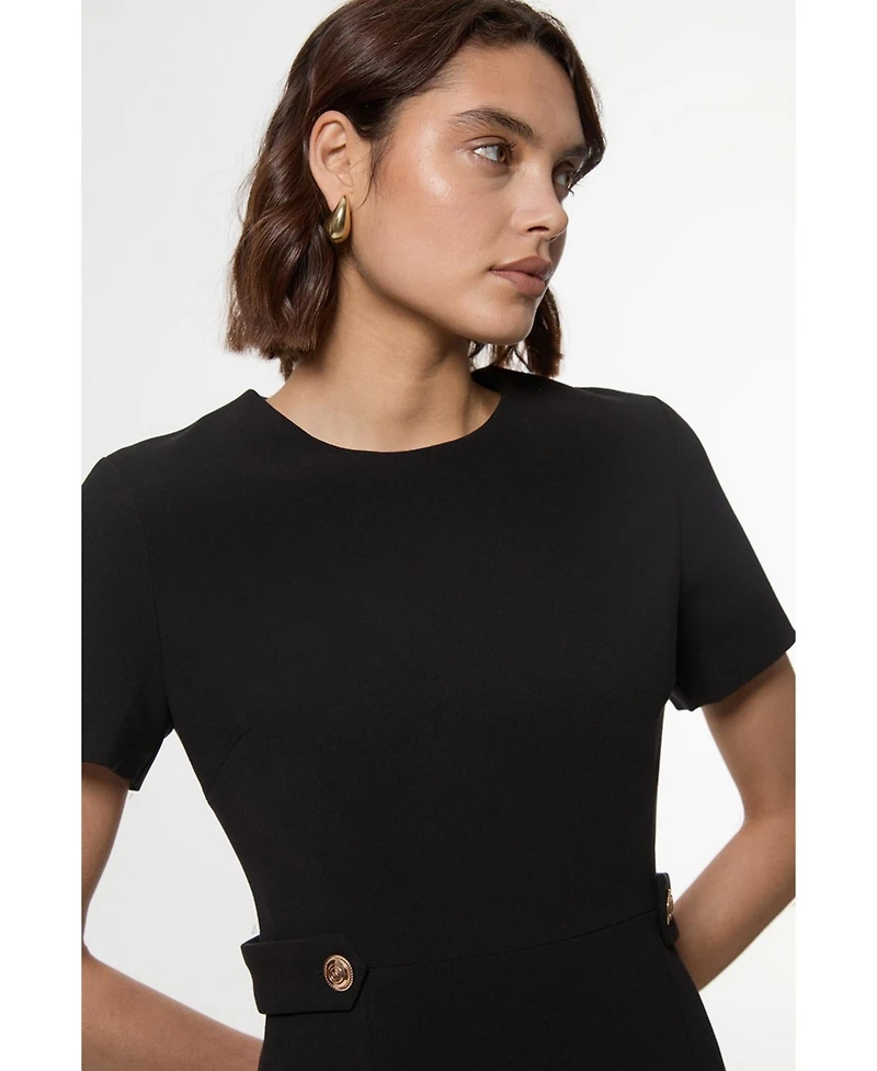 Karen Millen Women's Detail Tailored Mini Dress