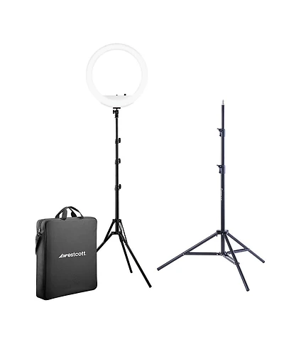 Westcott 18" Bi-Color Led Ring Light Kit with Batteries & Stand