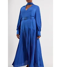 Georgette Mix Midi Dress