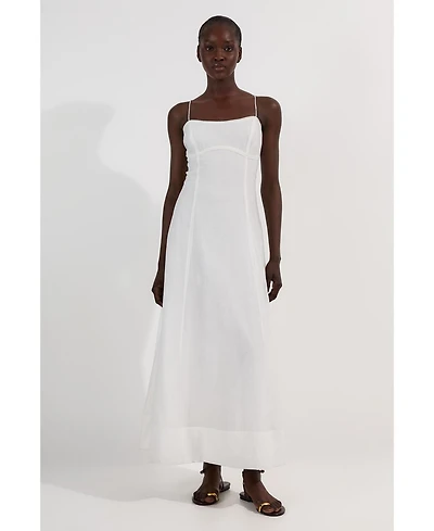 Karen Millen Women's Strappy Woven Midi Dress