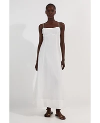 Karen Millen Women's Strappy Woven Midi Dress