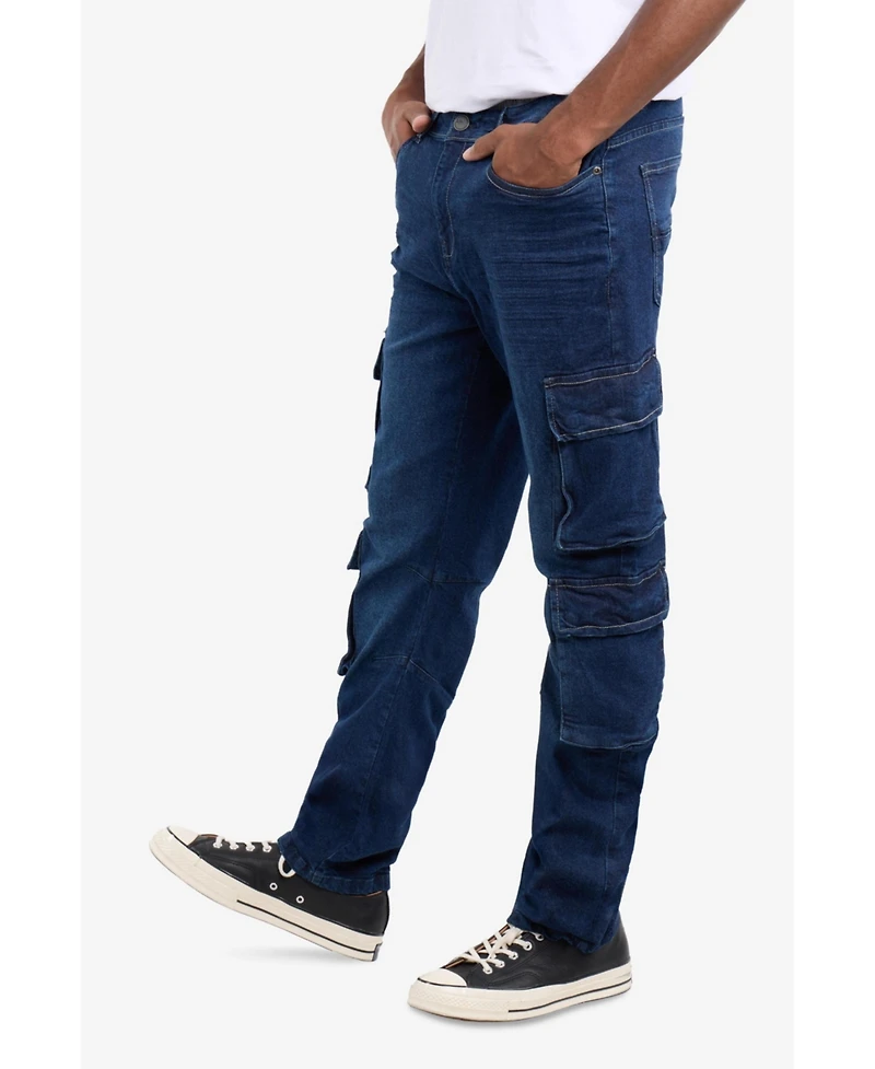Xray Men's Straight Fit Cargo Jeans