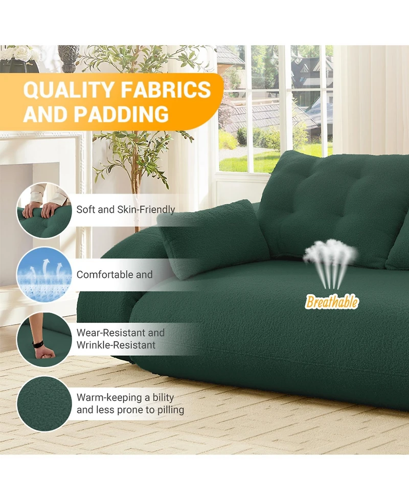 Streamdale Furniture Human Dog Bed Foldable Sofa Sleeper - Green