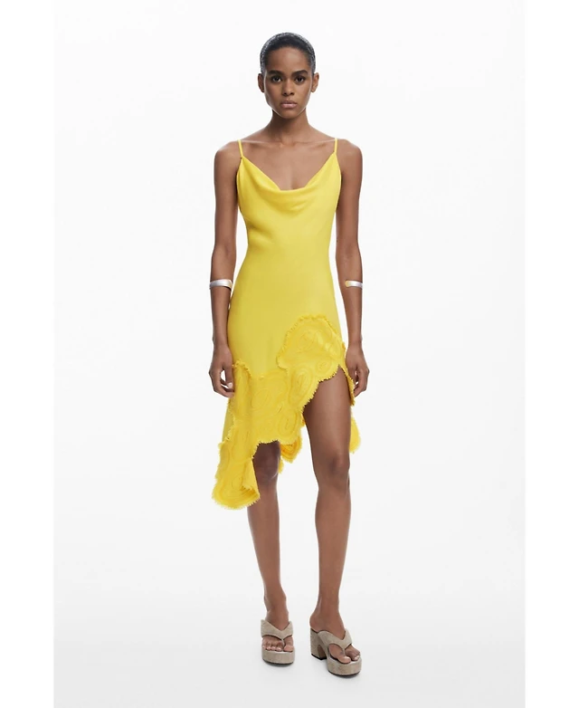 Desigual Women's Asymmetric slip dress | Westland Mall Desigual Women's Asymmetric slip dress | Westland Mall