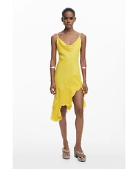 Desigual Women's Asymmetric slip dress