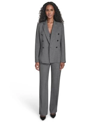 Calvin Klein Womens Double Breasted Jacket Modern Fit Pants Collarless Sleeveless Vest