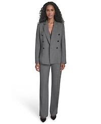 Calvin Klein Womens Double Breasted Jacket Modern Fit Pants Collarless Sleeveless Vest
