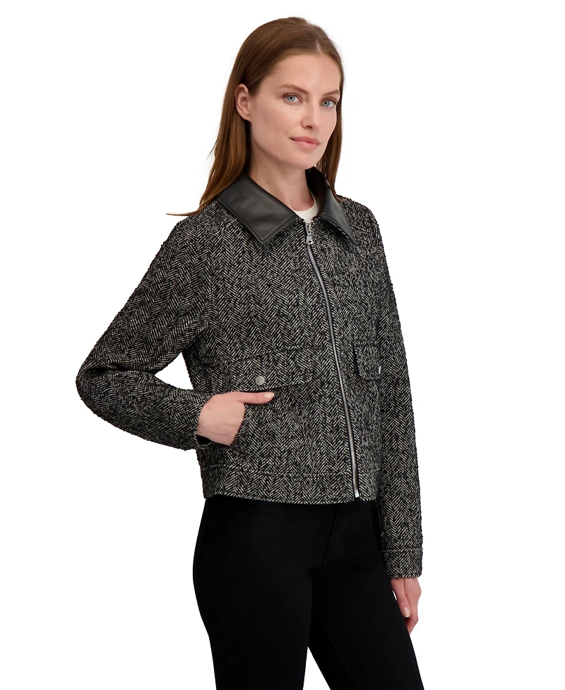 Laundry By Shelli Sega Tweed-Textured Jacket