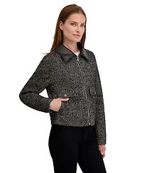 Laundry By Shelli Sega Tweed-Textured Jacket