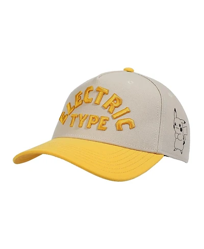 Pokemon Electric Type Yellow & White A-Frame Snapback Hat