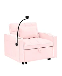 Streamdale Furniture Convertible Sleeper Chair Sofa Bed (Pink