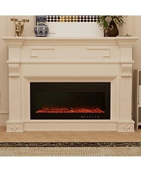 36''Classic Built-in or Wall-Mounted Direct Vent Electric Fireplace