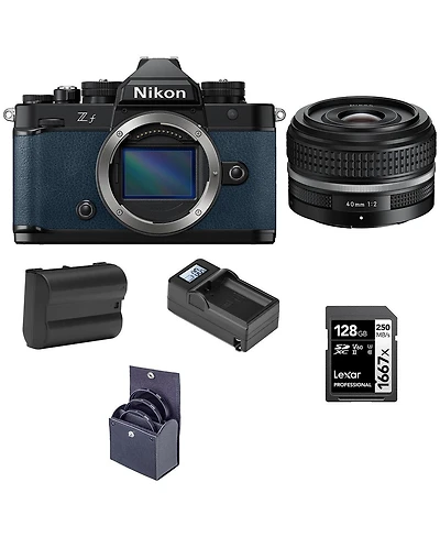Nikon Z f Mirrorless Camera, with Nikkor Z 40mm f/2 Se Lens, Bundle with Battery