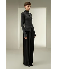 Lilysilk Slim Fit Silk Cashmere Sweater