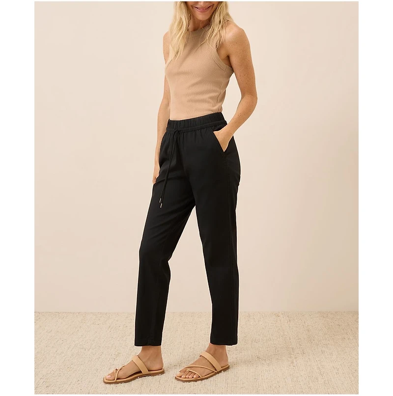 Pact Women's The Jess Roll-Up Pant Midweight Twill