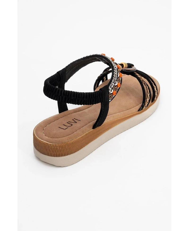 Prologue Shoes Cher Braided Strap Sandal (Women)