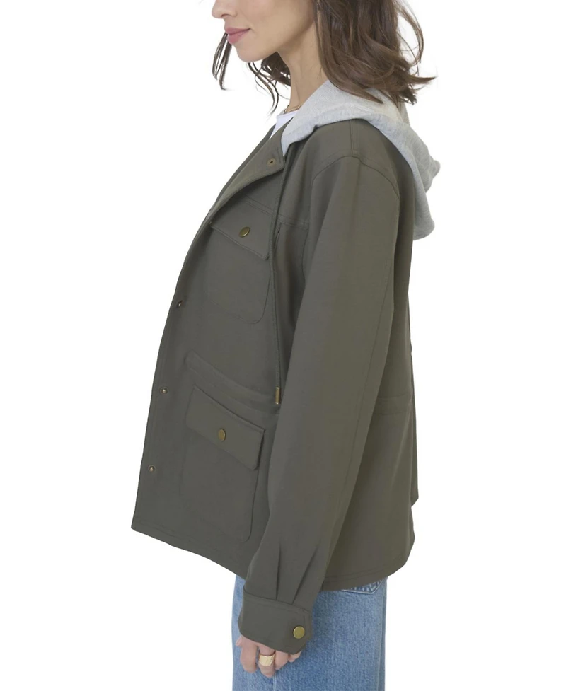 Central Park West Women's Brady Ponte Army Jacket