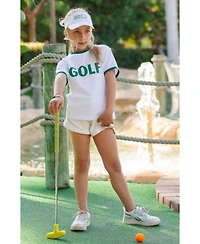 Bits & Bows Girls Golf Beaded Bracelet in Green