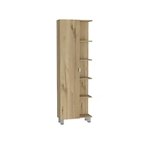 Tuhome Urano Linen Cabinet Light Oak Mdf