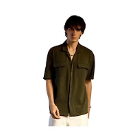 Campus Sutra Men's Cubic Utility Oversized Shirt