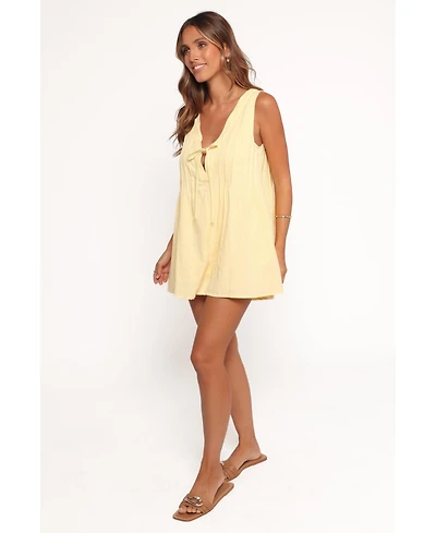 Petal and Pup Women's Kallie Tie Front Romper