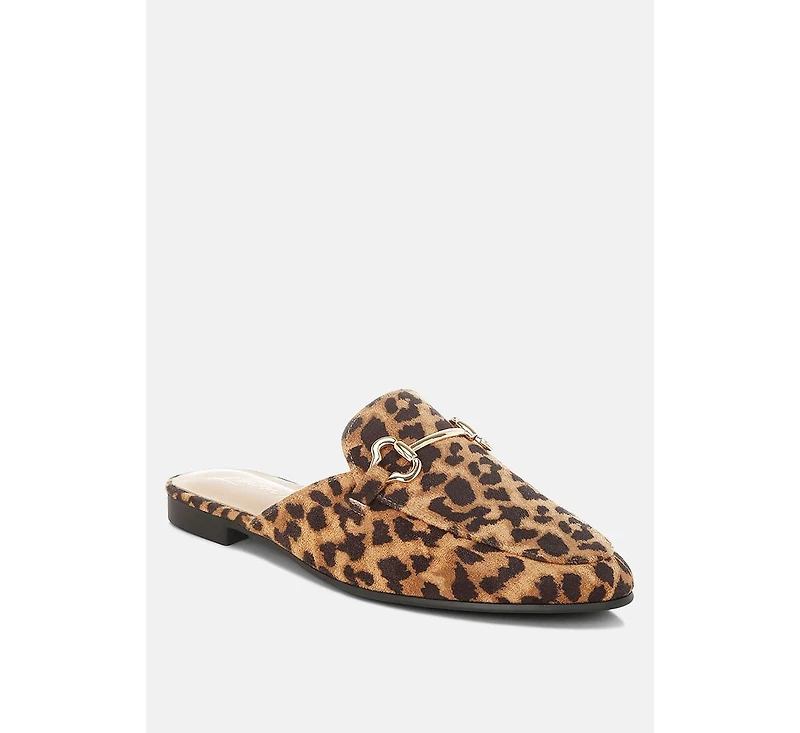 London Rag Alpine Horsebit Detail Mules Women