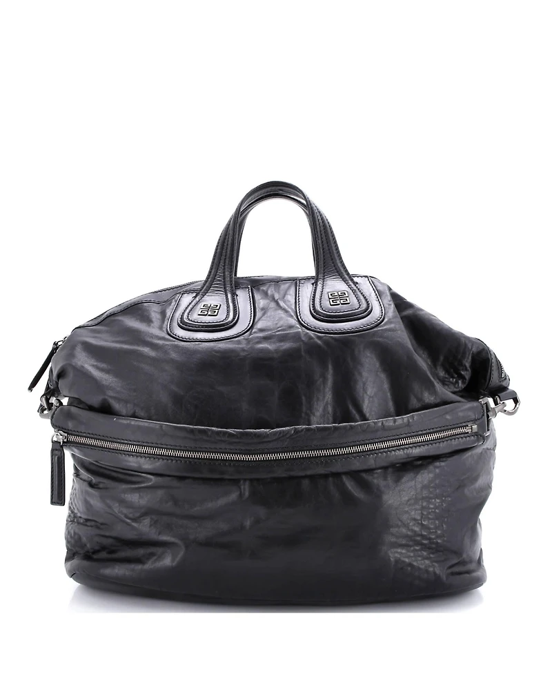 Pre-Owned Givenchy Large Nightingale Satchel Embossed Leather