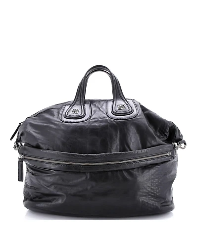 Pre-Owned Givenchy Large Nightingale Satchel Embossed Leather