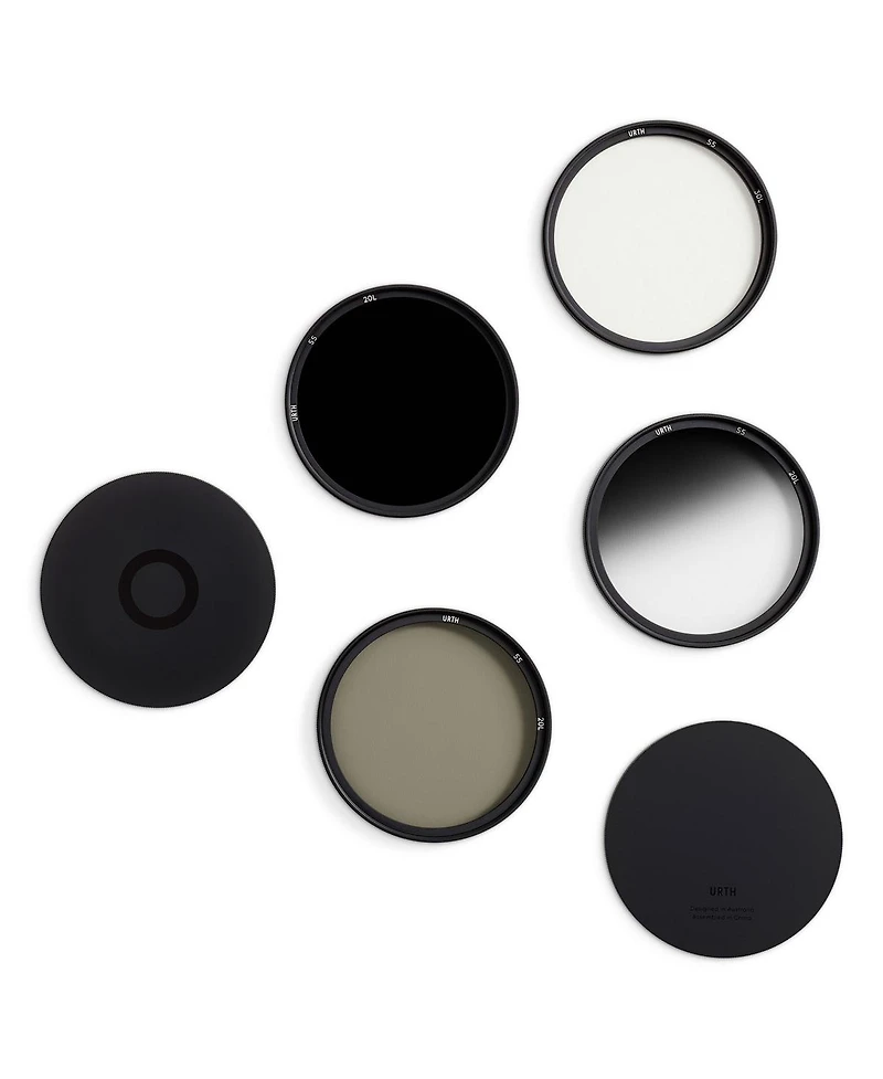 Urth 55mm Nature Filter Kit Plus+ with Uv, Cpl, ND64 & Soft Graduated ND8 Lens Filters