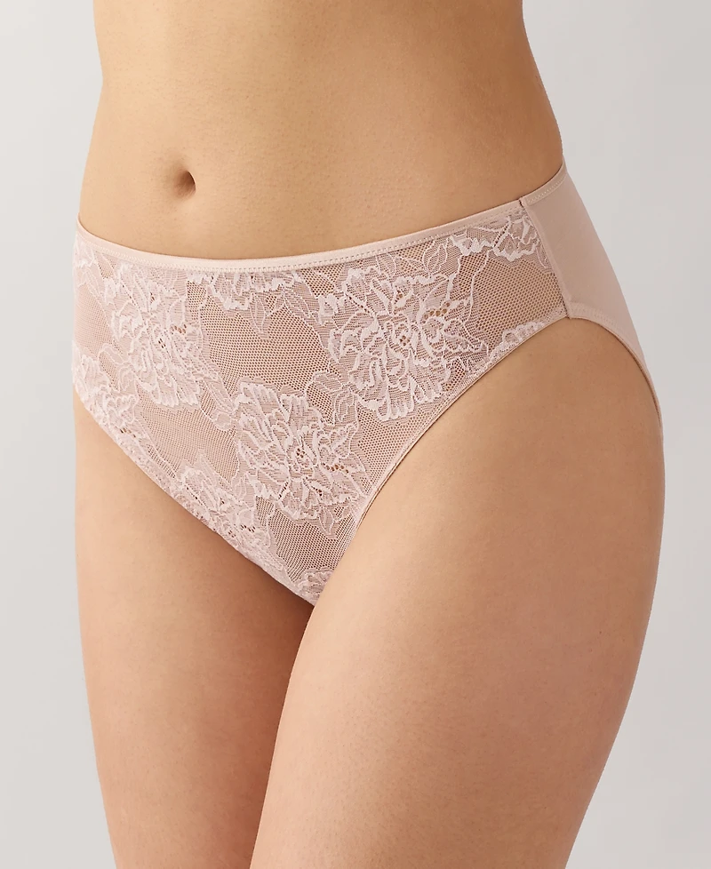 Wacoal Women's Full Bloom Sheer Mesh Hi-cut Brief