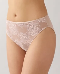 Wacoal Women's Full Bloom Sheer Mesh Hi-cut Brief
