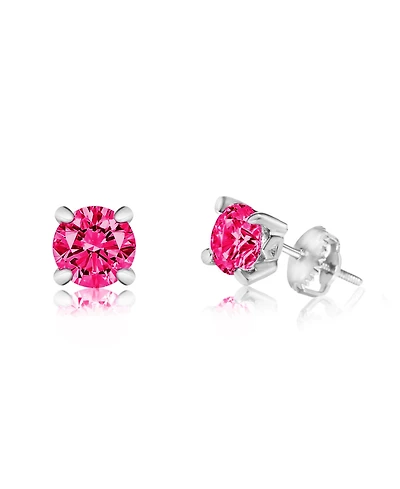 Chanteur/Girl/July Crystal White Gold Palladium Plating Screwstud Earring