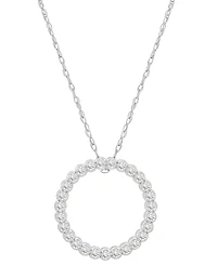 Diamond Circle Pendant Necklace (1/2 ct. t.w.) in 10K White Gold