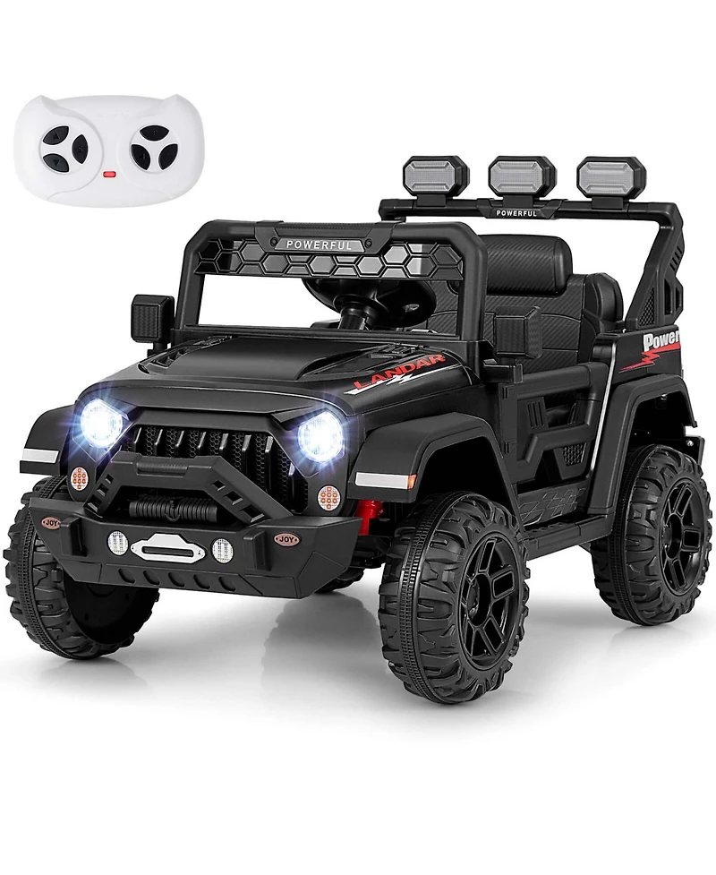 12V Kids Ride On Truck with 212V Motors Spring Suspension & Remote Control