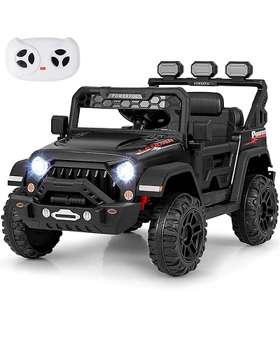 12V Kids Ride On Truck with 212V Motors Spring Suspension & Remote Control