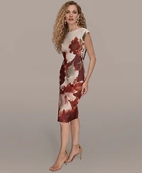 Donna Karan New York Women's Floral Sheath Dress