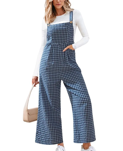 Cupshe Women's All the Feels Checkered Jumpsuit