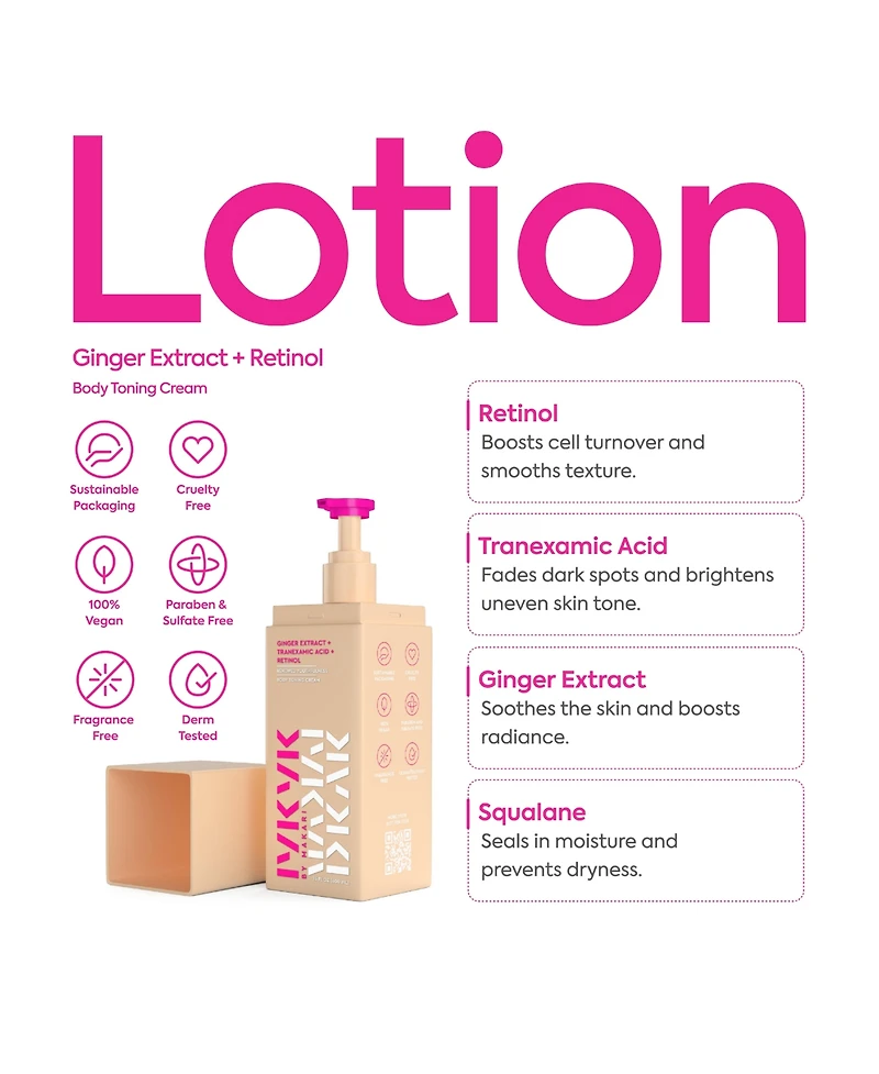 Makari Ginger Extract + Tranexamic Acid + Retinol Body Toning Cream
