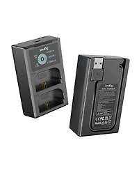 SmallRig 2x Lp-E6NH 14.69Wh 7.2V 2040mAh Camera Battery and Dual Charger Kit