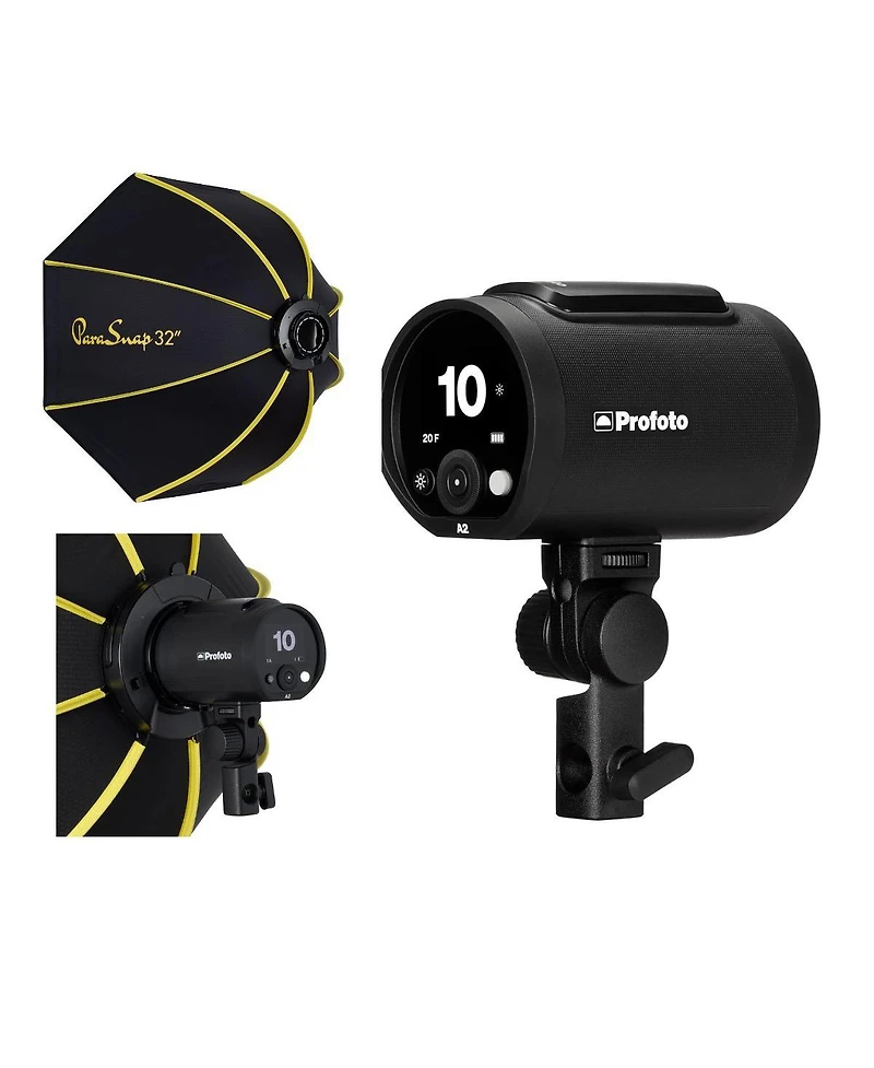 Profoto A2 The Little Big Off Camera Flash Head w/ Glow 32" ParaSnap Octa Softbox