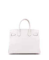 Pre-Owned Hermes Birkin 30 Handbag Light Epsom with Palladium Hardware