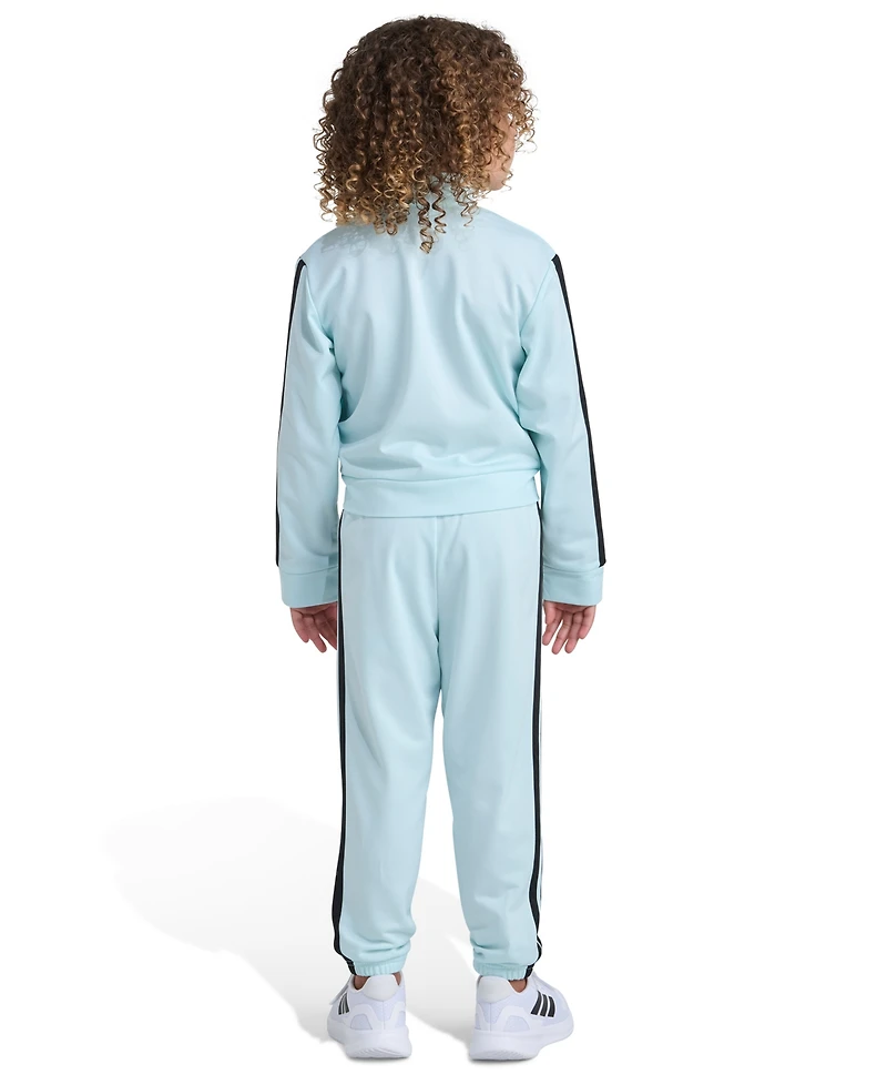 adidas Girls 2T-6X Two Piece Regular Fit Jacket and Joggers Set