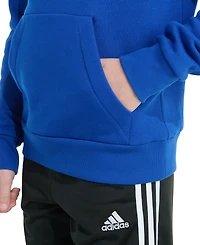 Adidas Big Boys Long Sleeve Graphic Fleece Hoodie