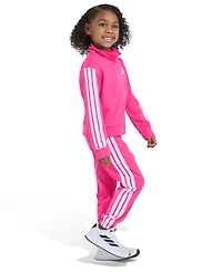 adidas Girls 2T-6X Two Piece Regular Fit Jacket and Joggers Set