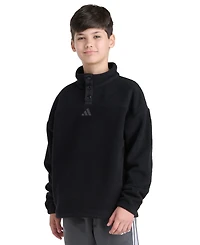 Adidas Big Boys Long Sleeve Winterized Hoodie