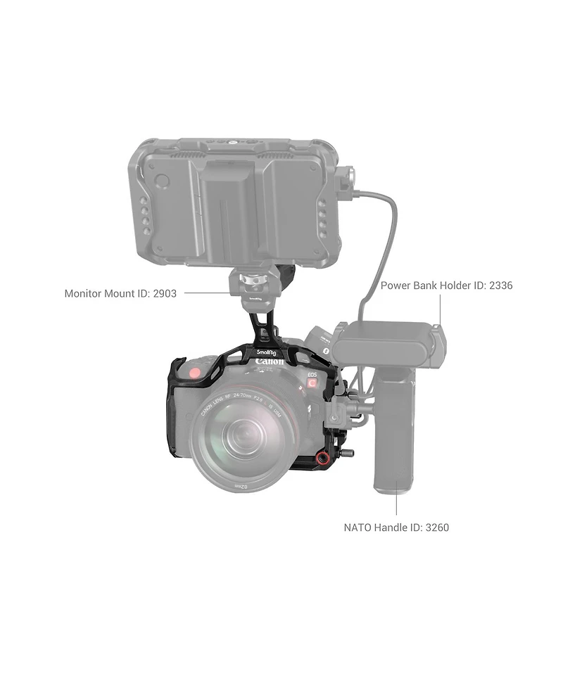 SmallRig Black Mamba Handheld Full Camera Cage Kit for Canon Eos R5 C/R5/R6