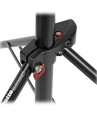 Manfrotto 1052BAC 93" Air Cushioned Aluminum Compact Stand with 3-Sections & 2 Risers, Black